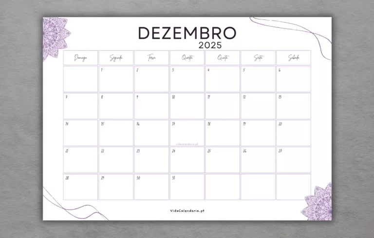 calendario dezembro 2025 (brasil)