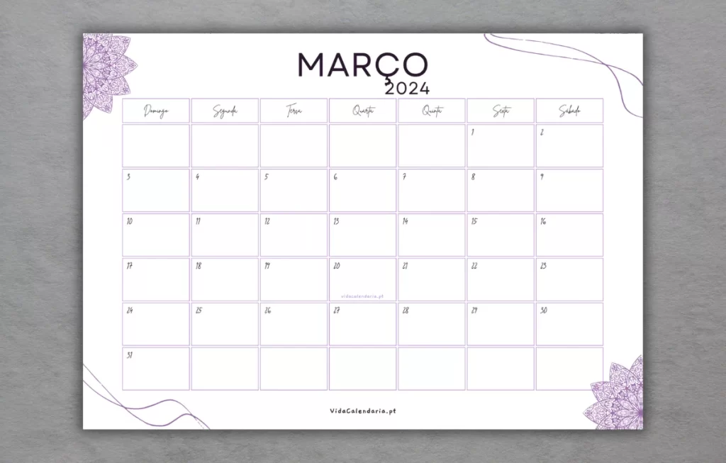 calendario março 2024 (brasil)
